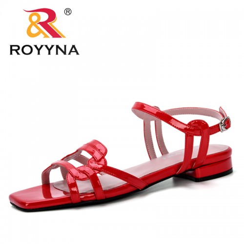 red flat gladiator sandals